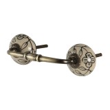 Cumpara ieftin Set 4 manere mobilier cupru ceramica bej 14x4x3 cm