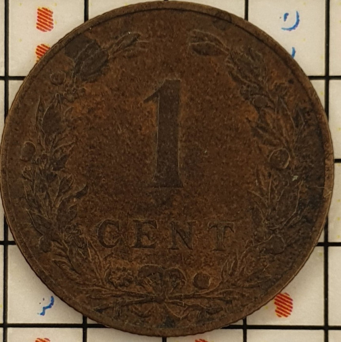 Olanda 1 cent 1901 - varianta koninGrijk - km 130 - A006