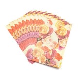Plic color CNX, diverse culori, 110x160mm, model cu trandafiri, set 10 buc