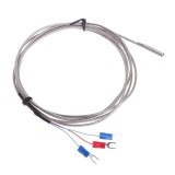 Cumpara ieftin Termocuplu RTD PT100, -50-350&deg;C, 2m, 3 fire, Senzor Temperatură, Oțel Inoxidabil, Sondă 5x30mm, Industrial Laborator