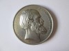 Rară! Prusia medalia comemorativa argintată Ernst von Bandel 1875, Europa