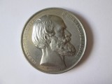 Cumpara ieftin Medalie Comemorativă Prusia Argintată Ernst von Bandel 1875, 41mm, 31.90g