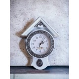 Ceas model căsuță albă cu pendul