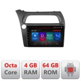 Navigatie Android Honda Civic Hatchback 2006-2012, Octa Core, 4GB RAM, 64GB