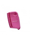 Husa cheie auto din silicon VW Golf 7/ Jetta , Skoda Octavia 2013-, Seat 2013-, cu logo -Roz, Xenon Bright