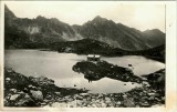 CP1822N Lacul B&acirc;lii și Casa de Piatră/Buleasee mit Steinh&uuml;tte 2043 m, SCat Secția Sibiu/SKV Sektion Hermannstadt, carte poștală, 1936