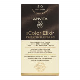 Vopsea de par My Color Elixir, Light Brown N5.0, 155 ml, Apivita