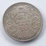 Moneda Argint India Britanica 1 Rupee 1919 George V - Argint