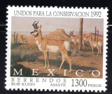 MEXIC 1992, Fauna, MNH, serie neuzata, Nestampilat