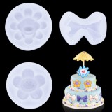 Set de 3 matrite pentru decotariuni /proiecte DIY Koonafy, silicon, alb