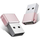 Cumpara ieftin Adaptor mini USB tip C la USB, viteza rapida de transfer - Roz, Dactylion