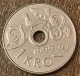 C50 - Moneda foarte veche - Norvegia - 1 koroana - 1999