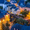 Fototapet de perete autoadeziv si lavabil City68 Luxembourg noaptea, 270 x 200 cm