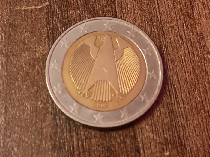 C50 - Moneda foarte veche - 2 euro - Germania - 2002D