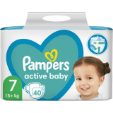 Cumpara ieftin Pampers Active Baby Size 7 scutece de unică folosință 15+ kg 40 buc