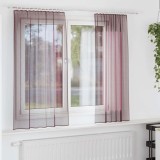 Gossi perdele voile cu bucle 2 buc violet 140x175 cm
