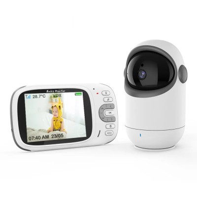 Monitor bebelus pentru supraveghere copii Techsuit, VB802, alb foto