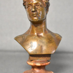 Pietro Mascagni (compozitor italian) - statueta din bronz pe suport de marmura