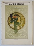 PANORAMA ALFONS MUCHA , MAPA CU 14 PLANSE VOLANTE , TEXT IN CEHA , RUSA , GERMANA , ENGLEZA , FRANCEZA , ANII &#039;80