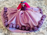 (7) Papusa &ldquo;Printesa Curcubeu&rdquo; unicat. Un cadou handmade pentru fetite, 4-6 ani, Textil