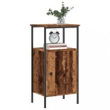 vidaXL Noptiere, 2 buc, lemn &icirc;nvechit, 41x31x80 cm, lemn prelucrat