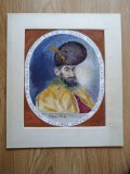 Mihai Viteazul - pictura in ulei pe carton - dimensiuni: 26,5 cm x 31 cm