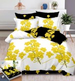 Cumpara ieftin Lenjerie Pat Bey Sx132, Bumbac, 6 Piese, Cu Elastic, Alb, Galben, Imprimeu, Negru