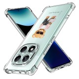 Husa antisoc pentru xiaomi redmi note 14 pro 4g / poco f7, airbag pro, clear, working girl