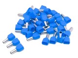 Pini terminali dublu izolati blue 2508 set 100buc