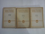 VOLTAIRE (3 volume) - CLASICII LITERATURII UNIVERSALE - BASTILIA, HENRIADA, BRUTUS