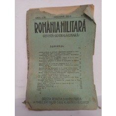 Romania Militara - Anul LVI Ianuarie 1924 Nr. 1