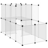 Cumpara ieftin Cusca pentru animale mici transparent 142x74x93 cm PP si otel