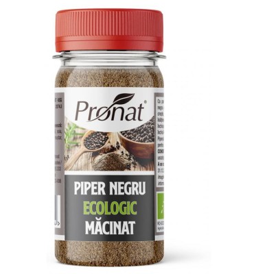 Piper Negru Macinat Bio 45 grame Pronat foto