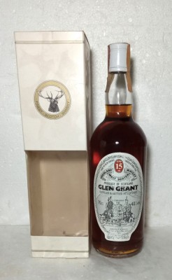 whisky GLEN GRANT, YEARS 15 OLD cl 75 gr 40 IMPORT ITALY ANNI 80 foto