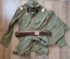 Sergent Artilerie Tancuri Infanterie Auto Chimic, Uniforma militara de vara, militar in termen, cu centura piele, ținută doc perioada comunista