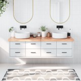 VidaXL Blat de baie, maro deschis, 180x50x(2-6) cm, lemn masiv tratat
