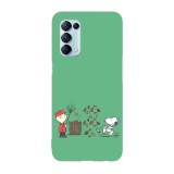 Husa compatibila cu Oppo A76, Viceversa, model A helping hand from Snoopy, Silicon, TPU, Transparent, Carcasa
