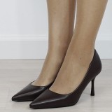 Cumpara ieftin Pantofi eleganti maro de dama D-1295 04