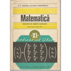 Matematica. Manual Pentru Clasa a XI-a - Constantin Udriste, Valeria Tomuleanu