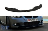 Spoiler Maxton Design potrivit pentru bara de protectie frontala M Technik pe BMW Seria 3 E92 2006-2010, lac negru Performance AutoTuning