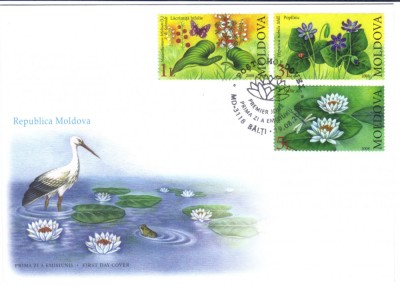 MOLDOVA 2008, FDC, Flora, Fauna foto