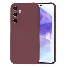 Husa silicon Samsung Galaxy A55 5G Techsuit SoftFlex, bordo foto