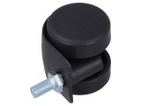 Roți mobilier &Oslash;40mm H44mm torsională ax 40kg