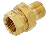 Conector dublu plat tată-mamă cu garnitură GEBO 331-4BR - Termo&icirc;mbinare eficientă