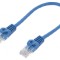 Patch cord UTP Cat5e albastru 0,25m
