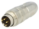 Conector M16 mufă tată 4 pini, drept