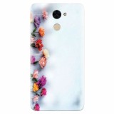 Husa silicon pentru Huawei Enjoy 7 Plus, Flowers