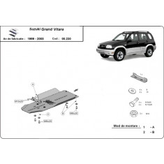Scut metalic cutie de viteze Suzuki Grand Vitara 1998-2005