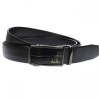 Curea barbati, casual-eleganta, din piele naturala latime 3.5 cm, negru - CK204N, CK LEATHER