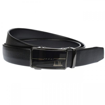 Curea barbati, casual-eleganta, din piele naturala latime 3.5 cm, negru - CK204N foto